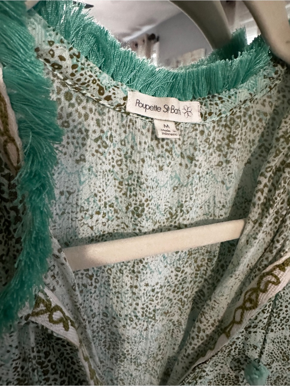 Poupette St. Barth Mint Green Printed Tunic Dress - Picture 2 of 8